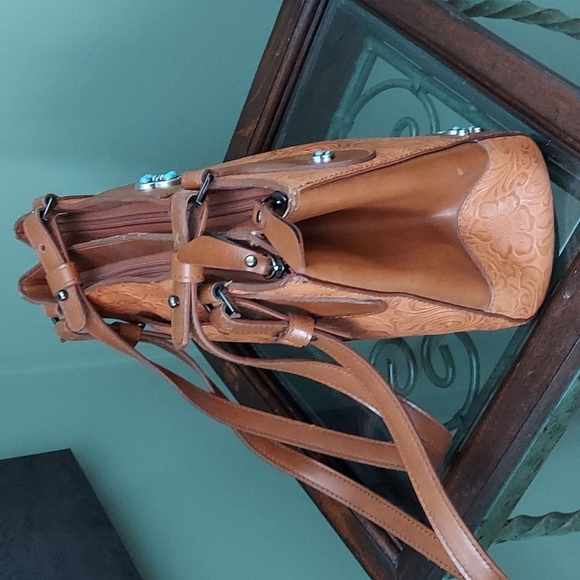 Western Tooled Handbag - Picture 9 of 13